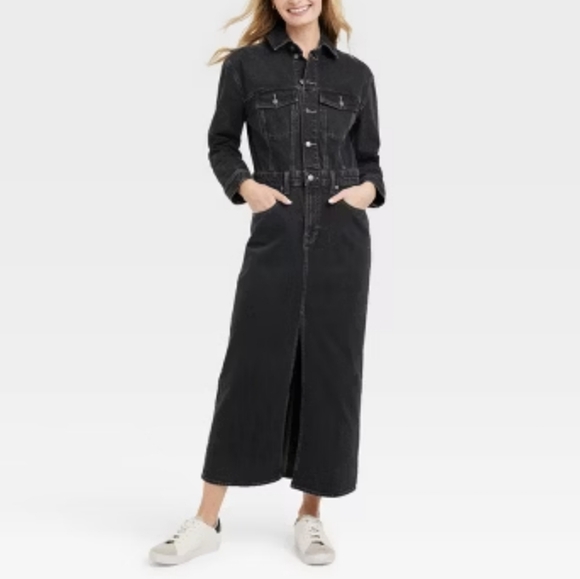 Universal Thread Dresses & Skirts - NWT Universal Thread Black Denim Dress Size 6